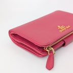 Prada Saffiano Leder Wallet Pink
