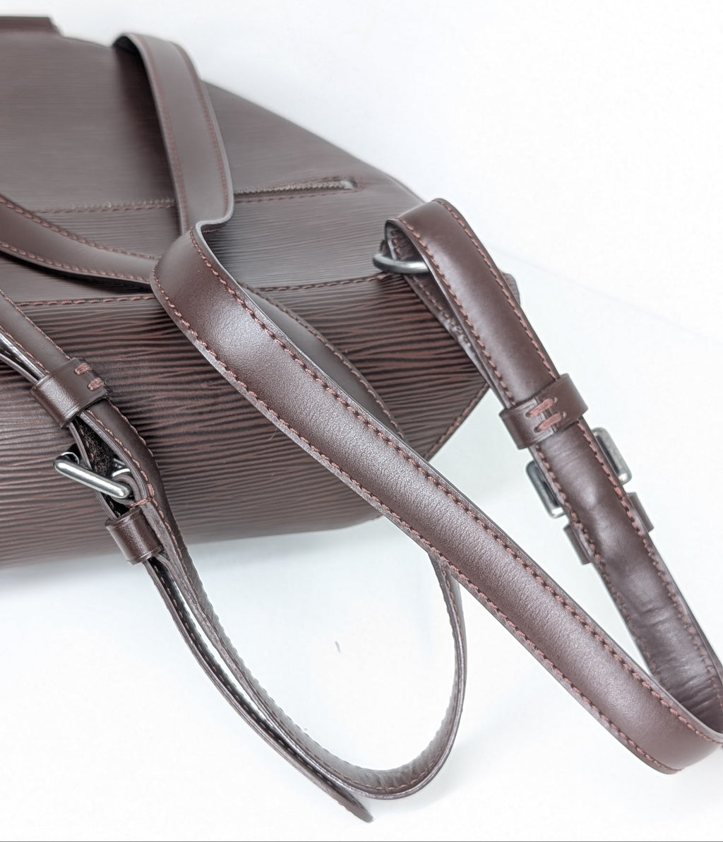 Louis Vuitton Mabillon Rucksack Epi Leder Moka Vintage