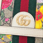 Gucci Ophidia GG Flora Small Wallet mit Box und Staubbeutel