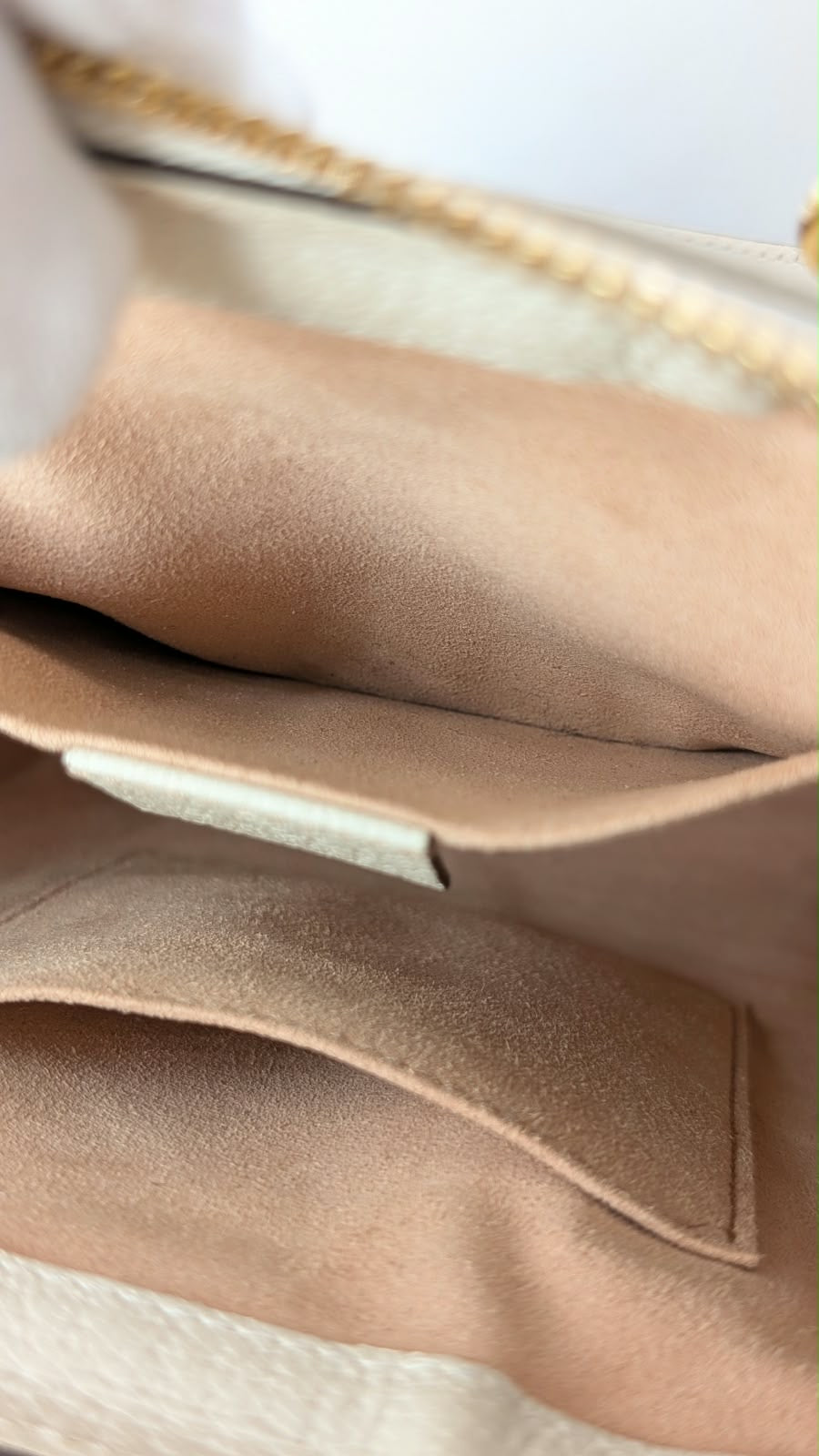 Gucci Ophidia Small Tote Bag Leder Creme