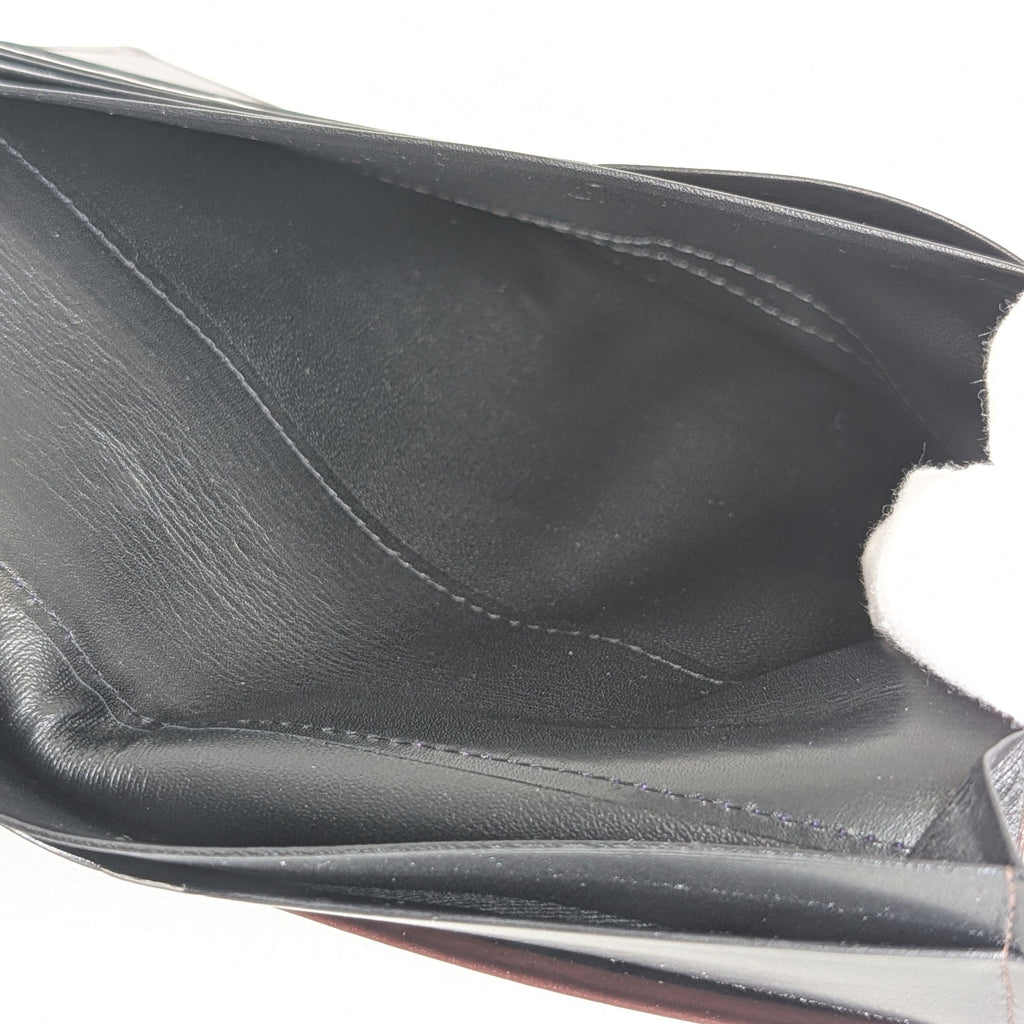 Yves Saint Laurent Long Wallet aus braunem Leder