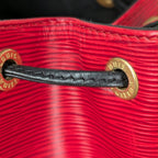 Louis Vuitton Petit Noé Epi Rot Schwarz Vintage