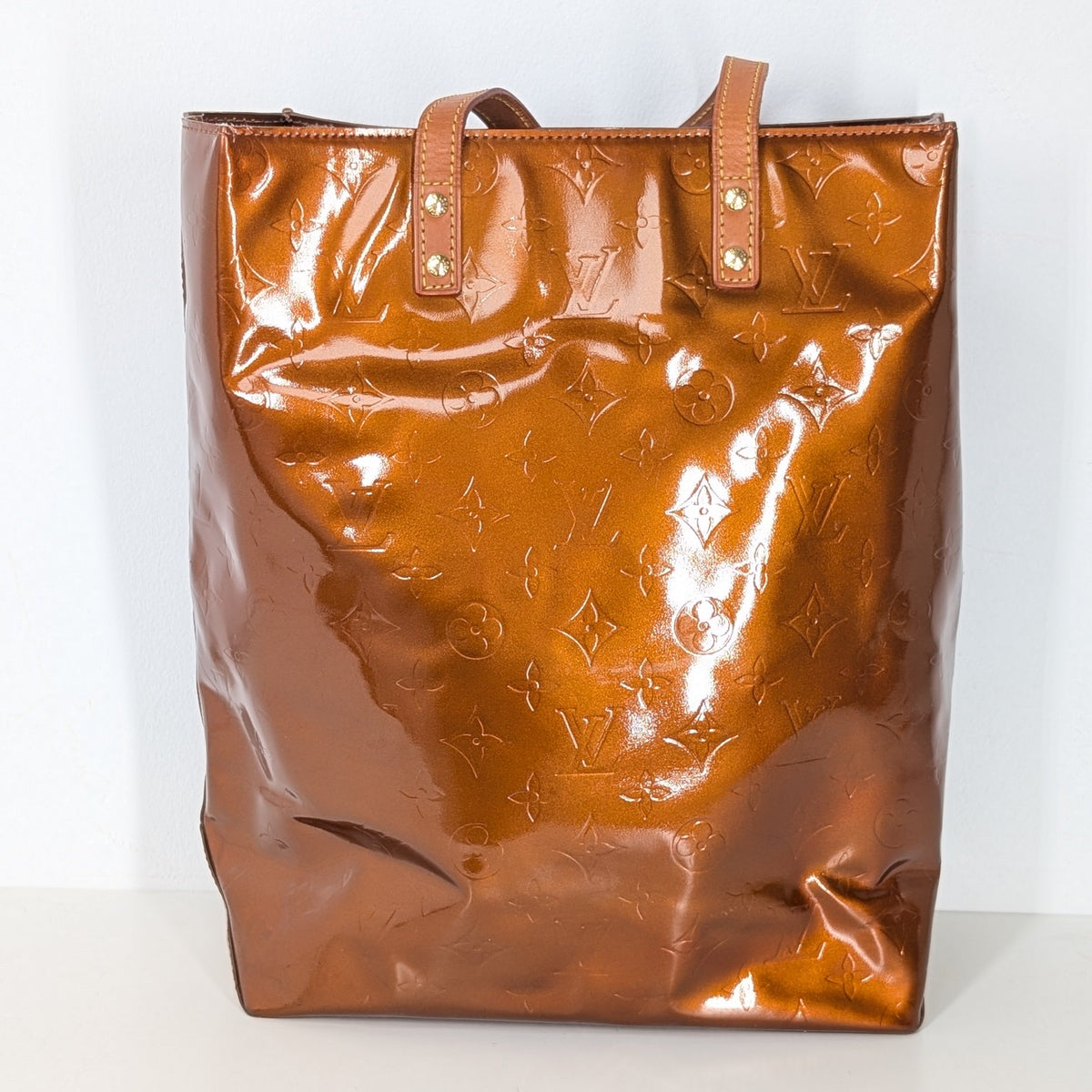 Louis Vuitton Reade MM Monogram Vernis Bronze Vintage