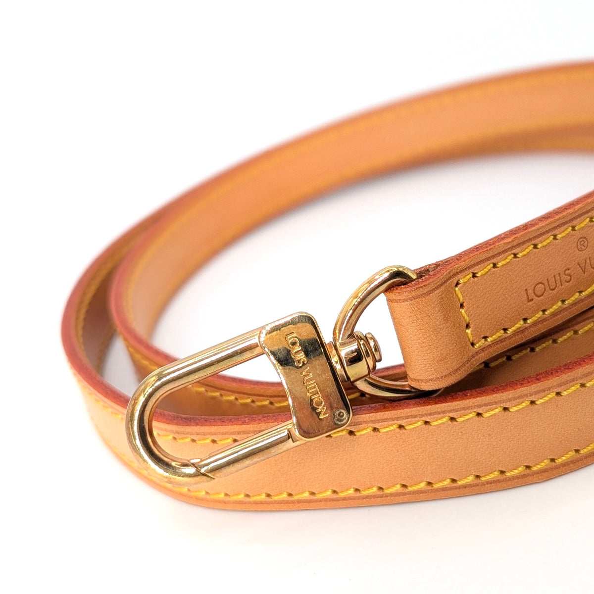 Original Louis Vuitton Schultergurt mit goldfarbenen Beschlägen