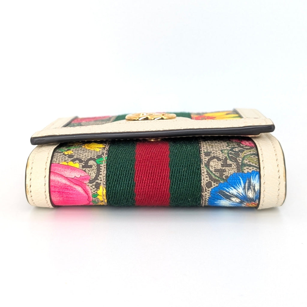 Gucci Ophidia GG Flora Small Wallet mit Box und Staubbeutel