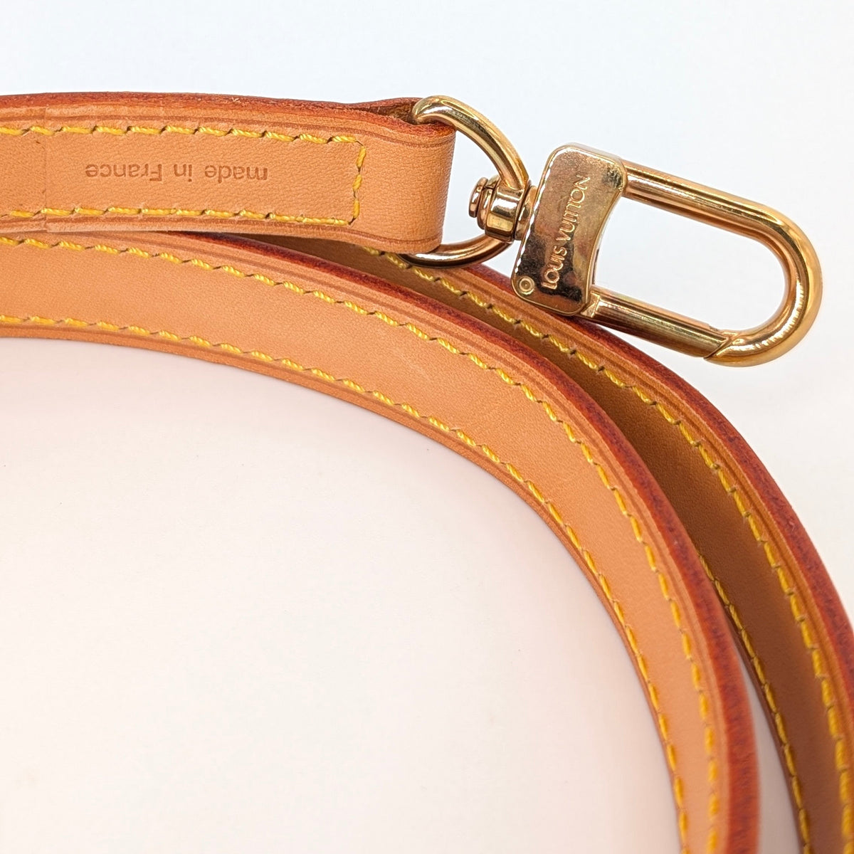 Original Louis Vuitton Schultergurt mit goldfarbenen Beschlägen