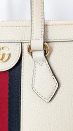 Gucci Ophidia Small Tote Bag Leder Creme