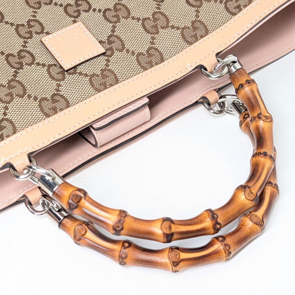 Gucci Bamboo Japan Exclusive Tasche aus GG Jacquard