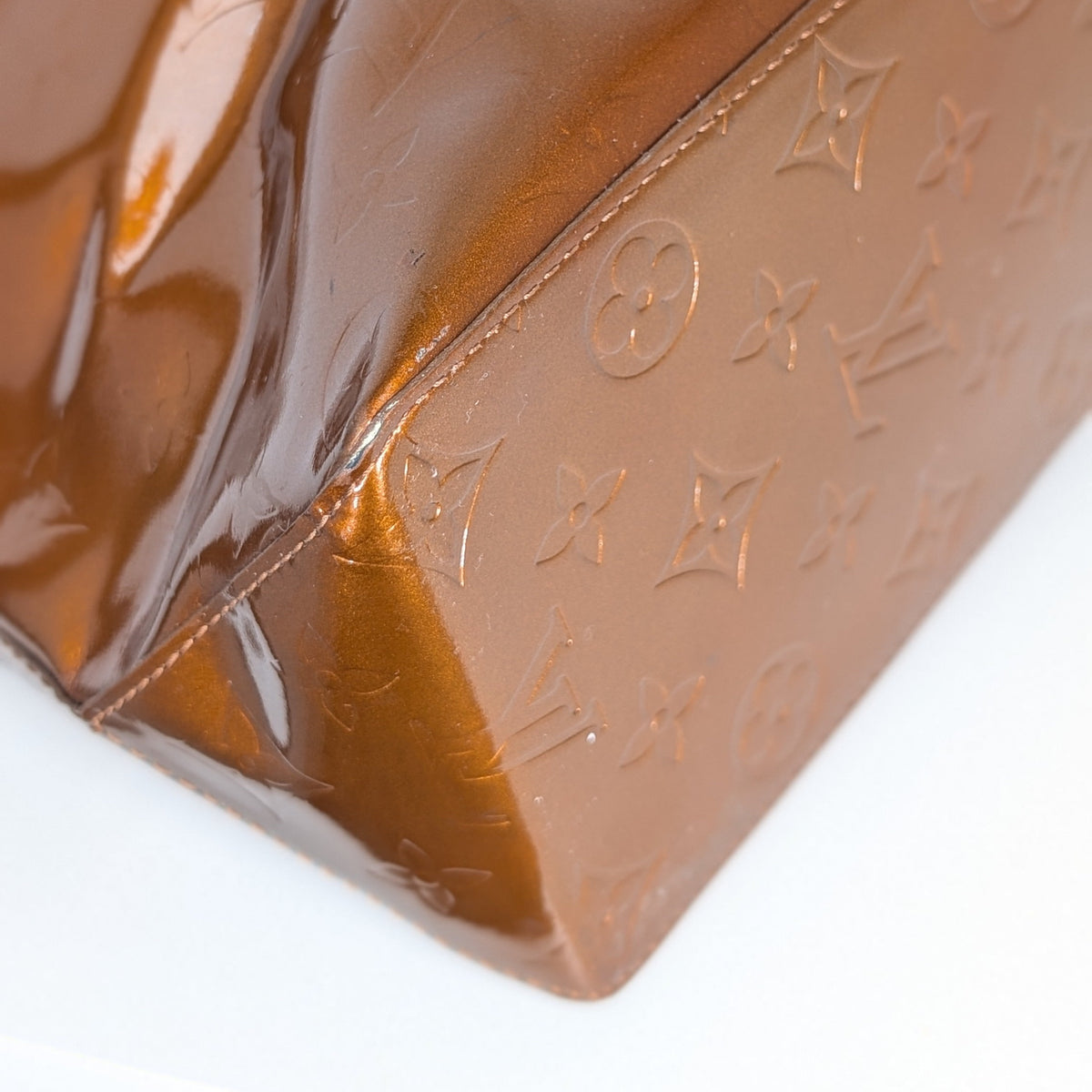 Louis Vuitton Reade MM Monogram Vernis Bronze Vintage