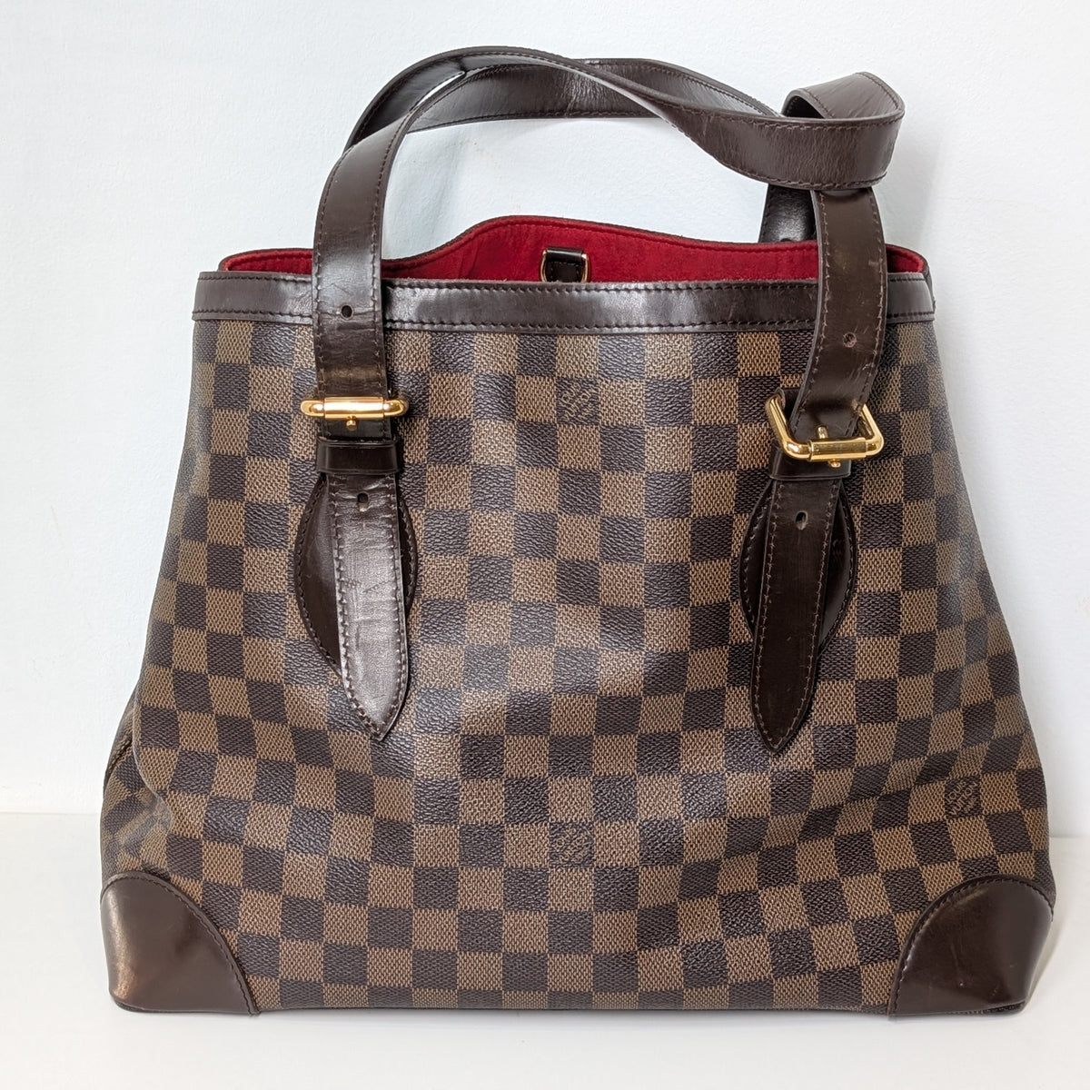 Louis Vuitton Hampstead MM Damier Ebene Tote Bag