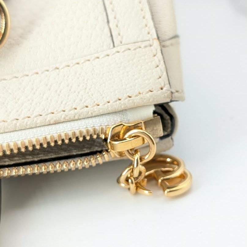 Gucci Ophidia Small Tote Bag Leder Creme