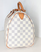 Louis Vuitton Speedy 30 Damier Azur Vintage 2009