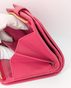 Prada Saffiano Leder Wallet Pink