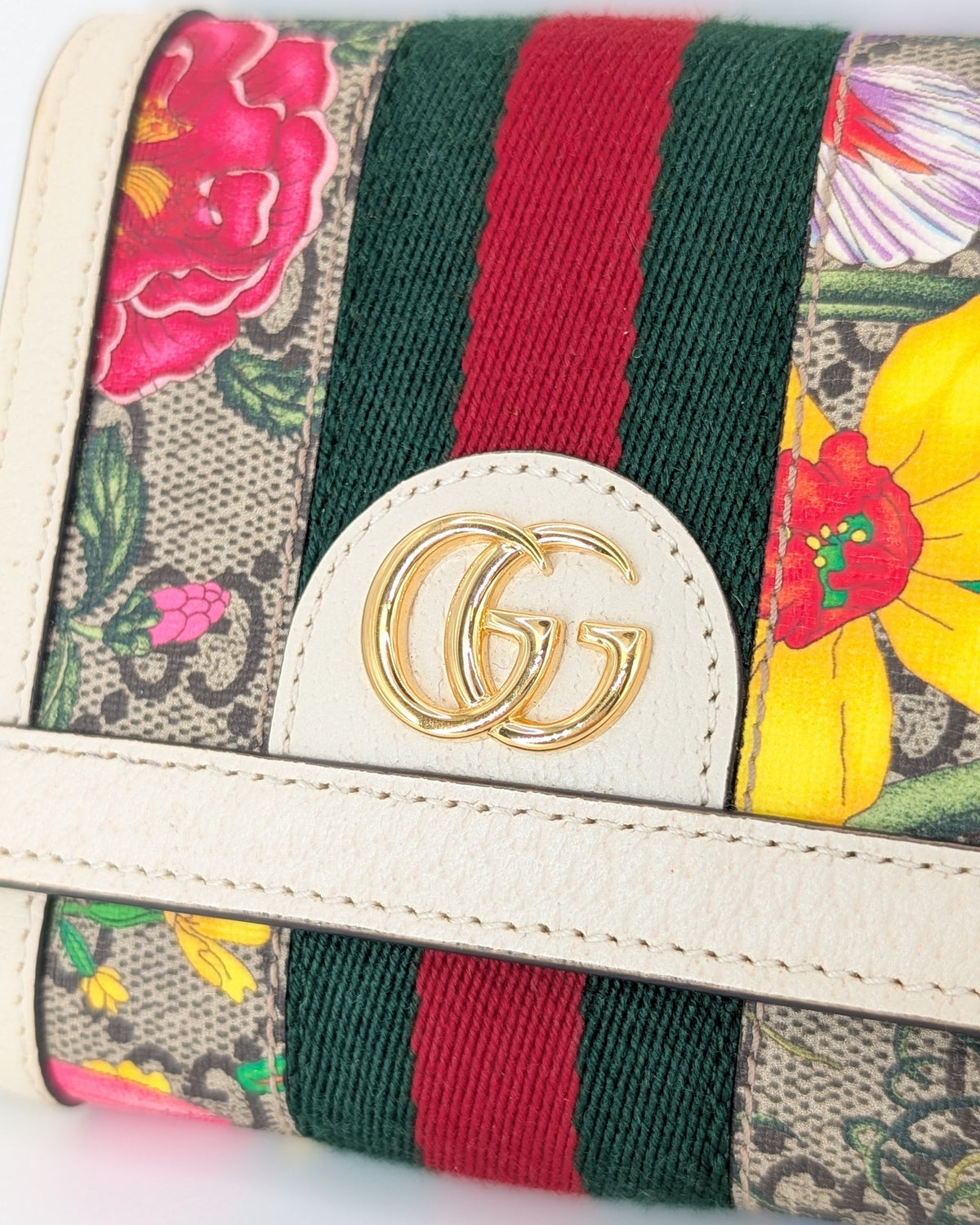 Gucci Ophidia GG Flora Small Wallet mit Box und Staubbeutel