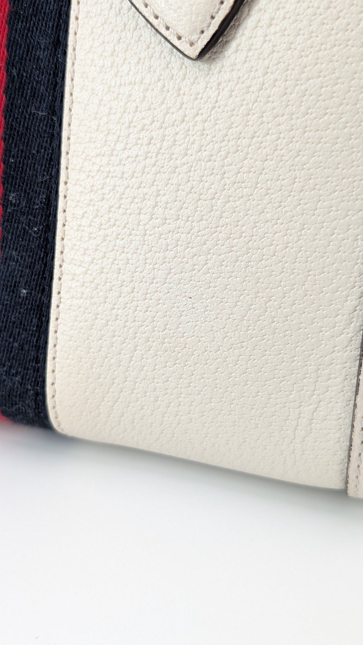 Gucci Ophidia Small Tote Bag Leder Creme - exzellenter Zustand