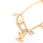 Louis Vuitton LV Floragram Armband M0940A in Gold und Weiß