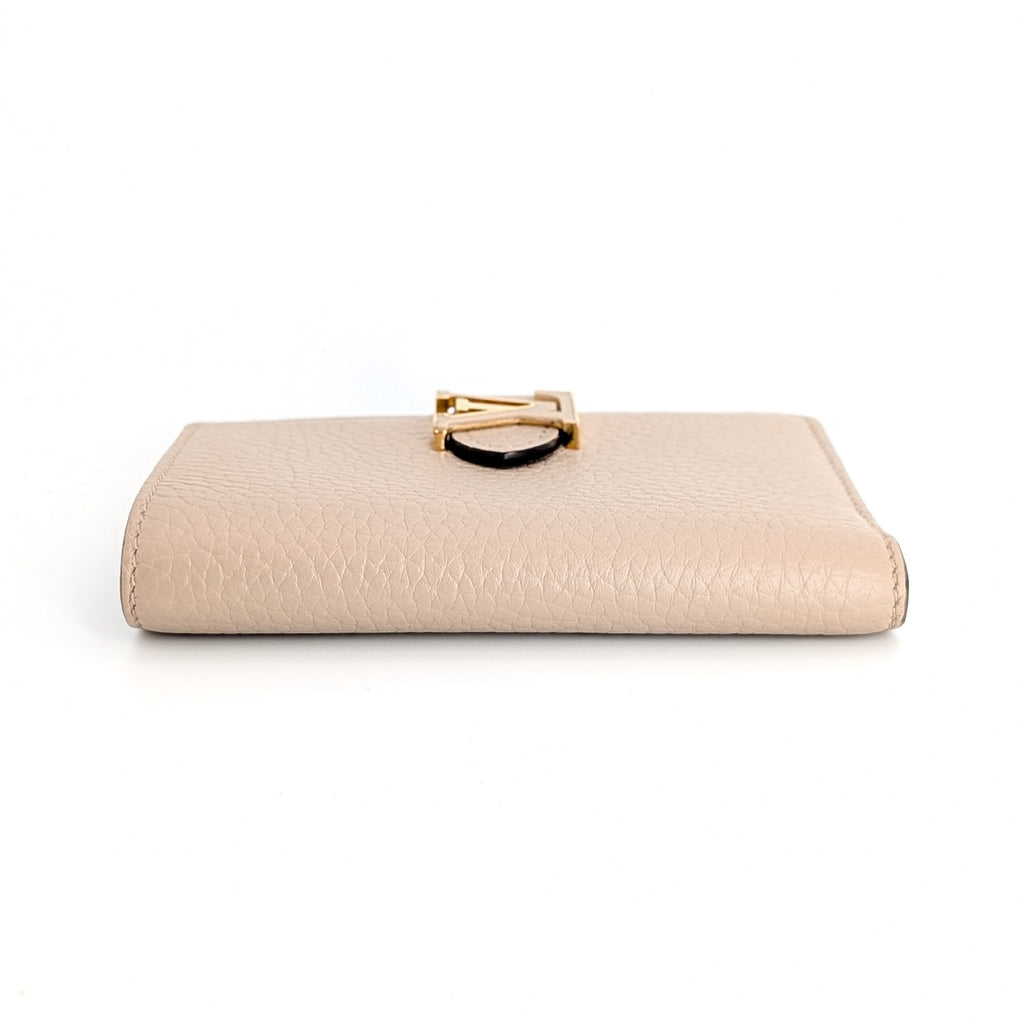 Louis Vuitton LV Vertical Compact Wallet Taurillon Leder