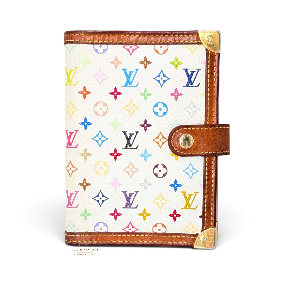 Louis Vuitton Agenda PM Monogram Multicolore Blanc
