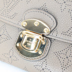 Louis Vuitton Amelia Wallet Mahina Leder Taupe