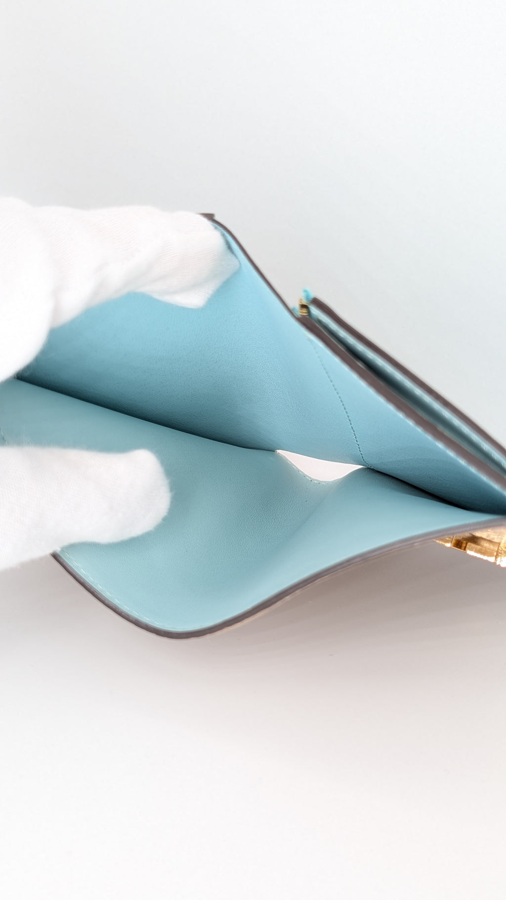 Louis Vuitton LV Vertical Compact Wallet Taurillon - neuwertig