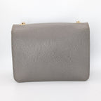Gucci Interlocking G Small Shoulder Bag Leder Grau