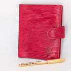 Louis Vuitton Mini Agenda Epi Leder Rot