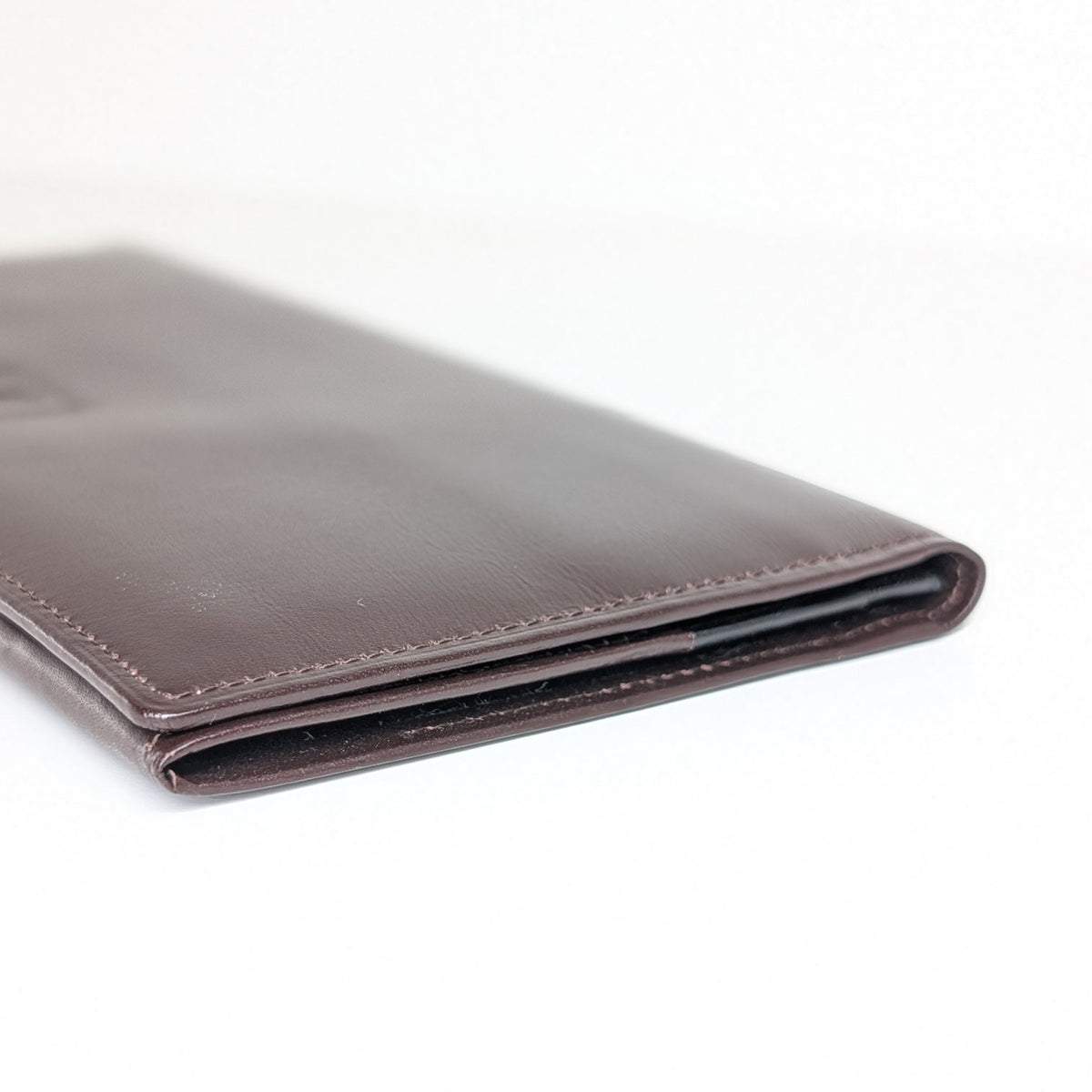 Yves Saint Laurent Long Wallet aus braunem Leder
