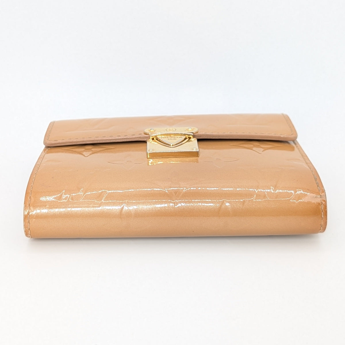 Louis Vuitton Koala Wallet Monogram Vernis Beige