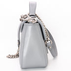 Gucci GG Marmont Monochrome Top Handle Flap Mini Grau