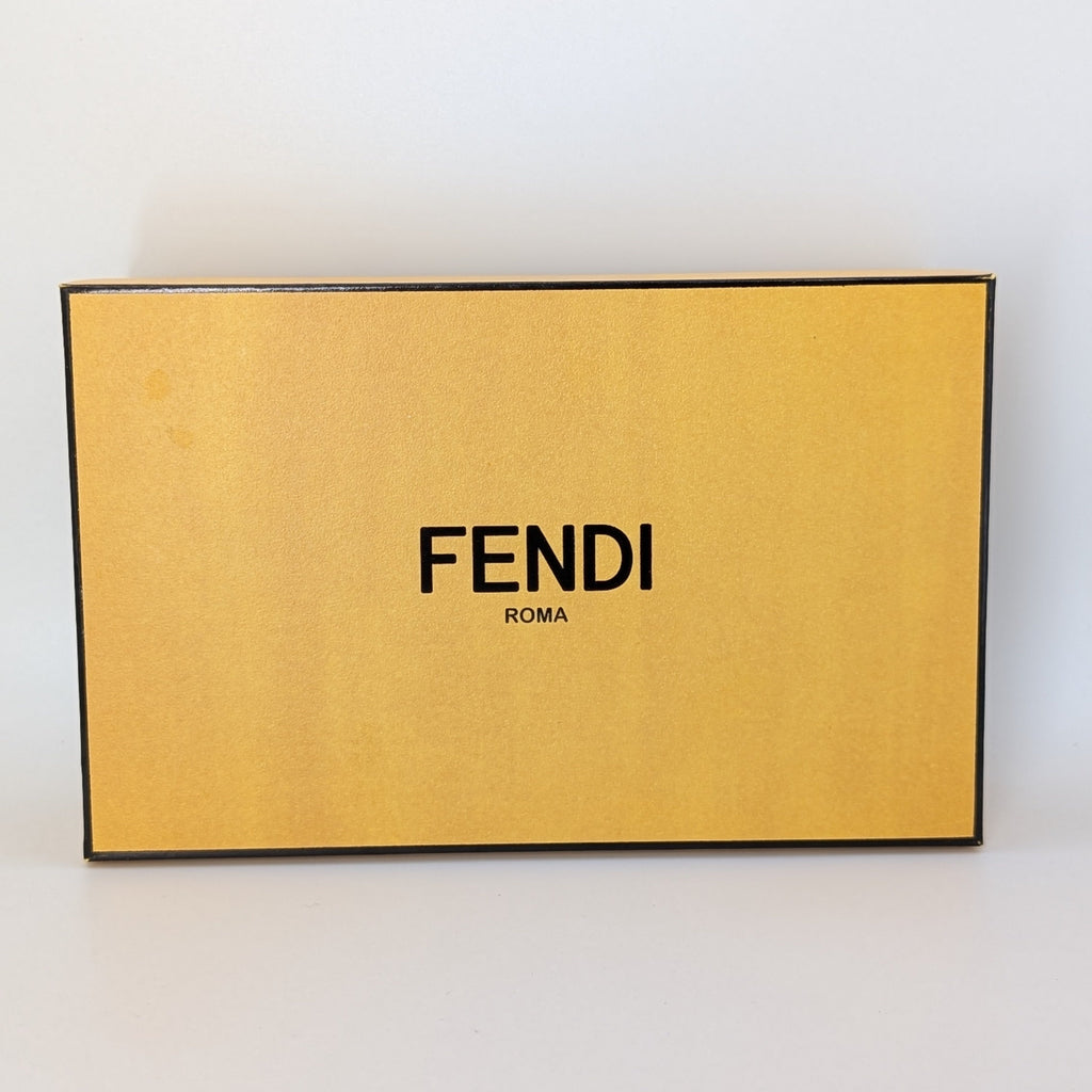 Fendi Selleria Continental Wallet Leder Blau neuwertig
