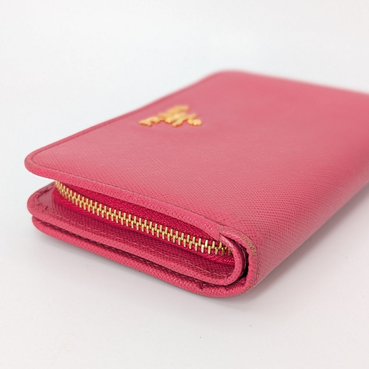 Prada Saffiano Leder Wallet Pink
