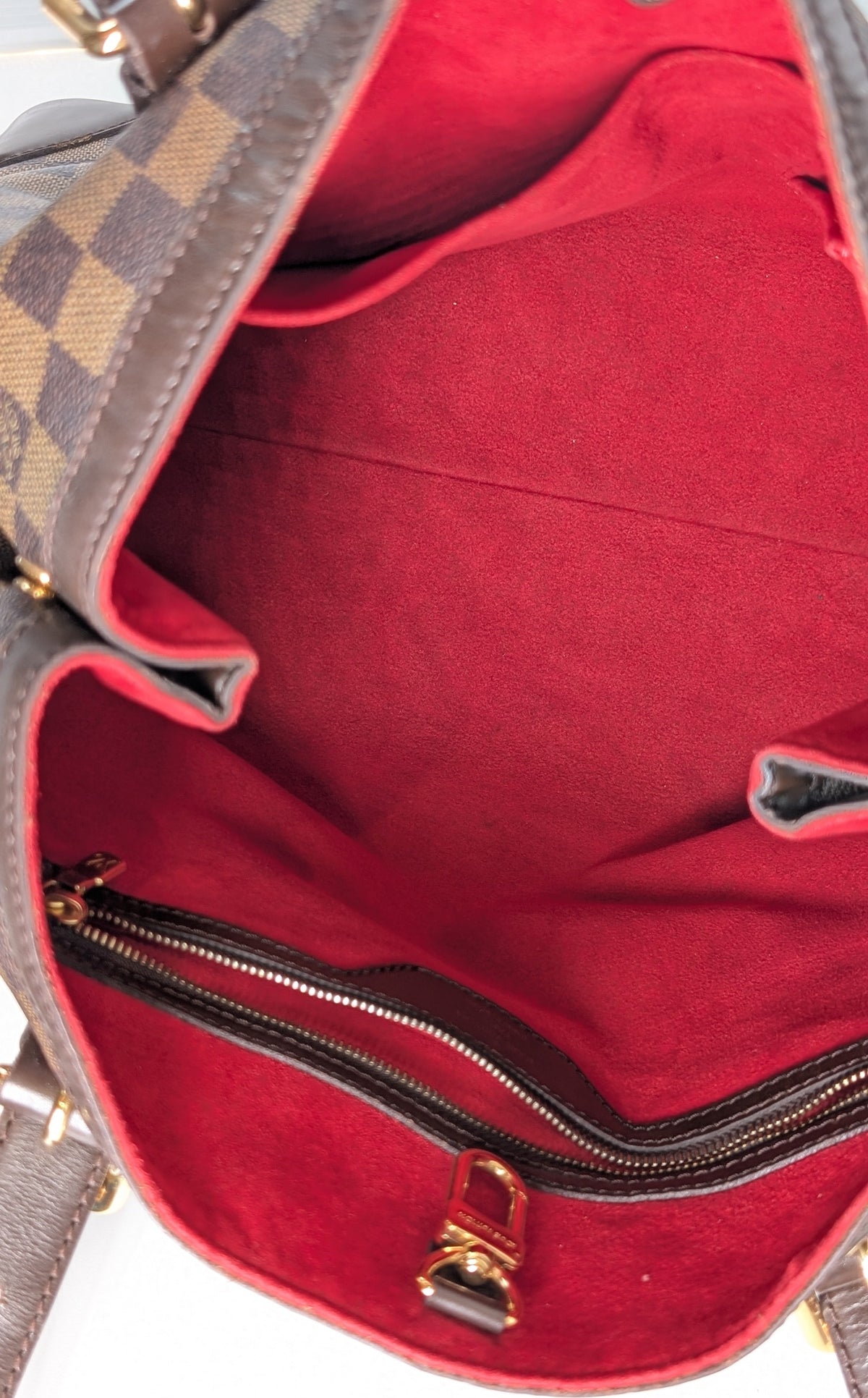 Louis Vuitton Hampstead MM Damier Ebene Tote Bag