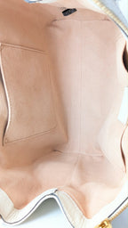Gucci Ophidia Small Tote Bag Leder Creme