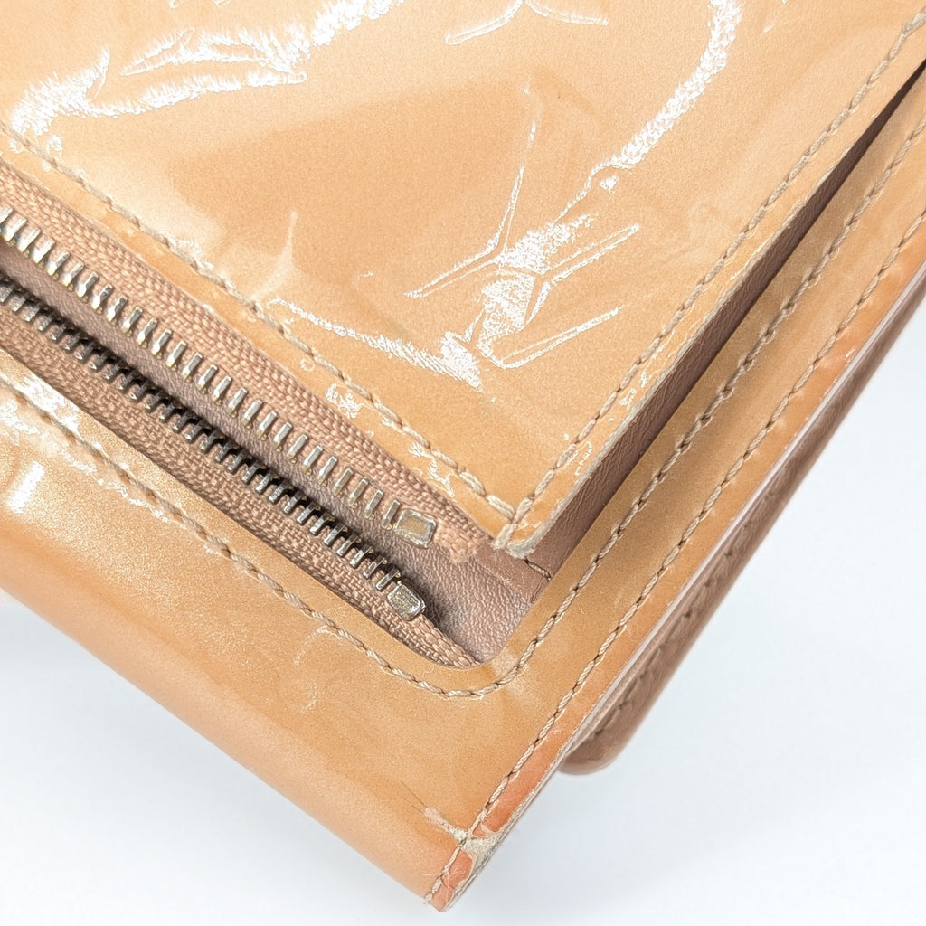 Louis Vuitton Koala Wallet Monogram Vernis Beige