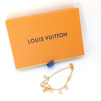 Louis Vuitton LV Floragram Armband M0940A in Gold und Weiß