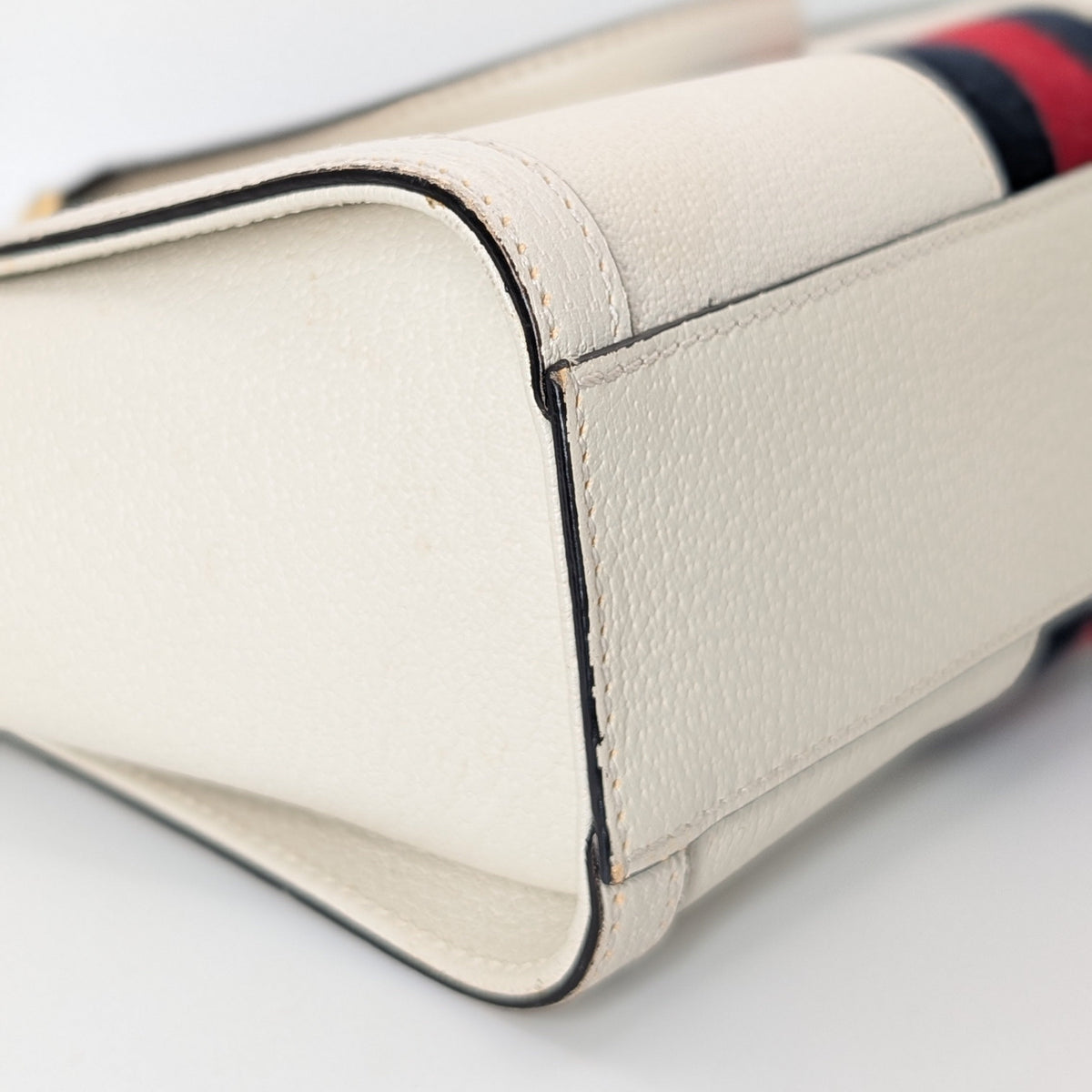 Gucci Ophidia Small Tote Bag Leder Creme