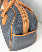 Yves Saint Laurent Vintage Woven Canvas Boston Bag
