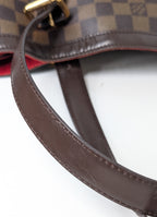 Louis Vuitton Hampstead MM Damier Ebene Tote Bag