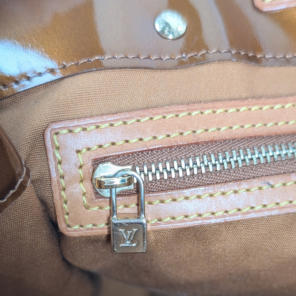Louis Vuitton Reade MM Monogram Vernis Bronze Vintage