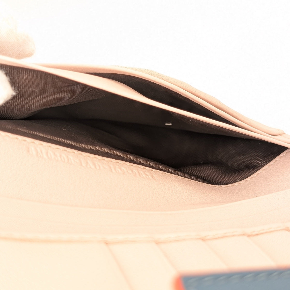 Fendi Selleria Continental Wallet Leder Blau neuwertig