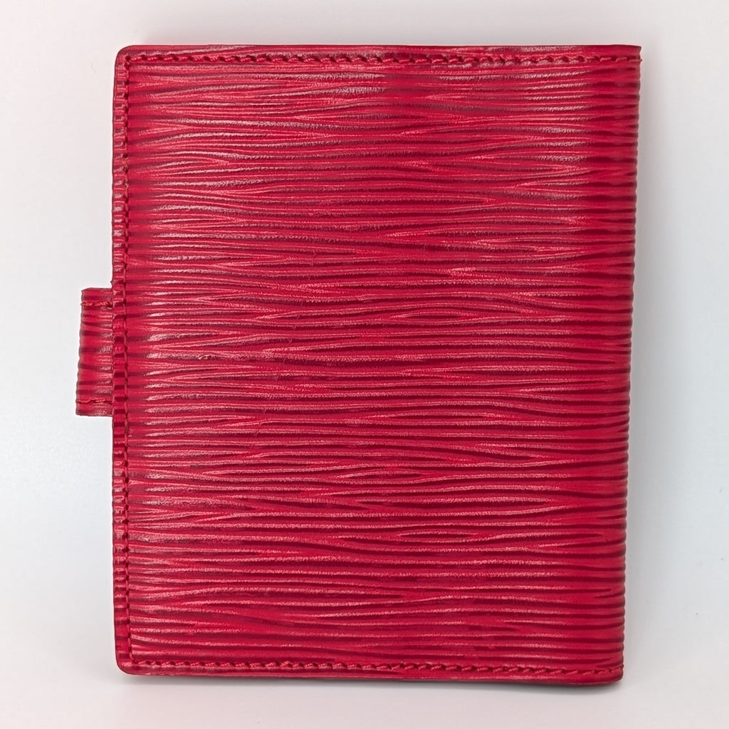 Louis Vuitton Mini Agenda Epi Leder Rot