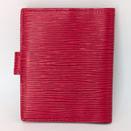 Louis Vuitton Mini Agenda Epi Leder Rot