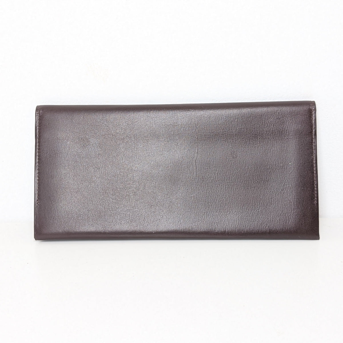 Yves Saint Laurent Long Wallet aus braunem Leder