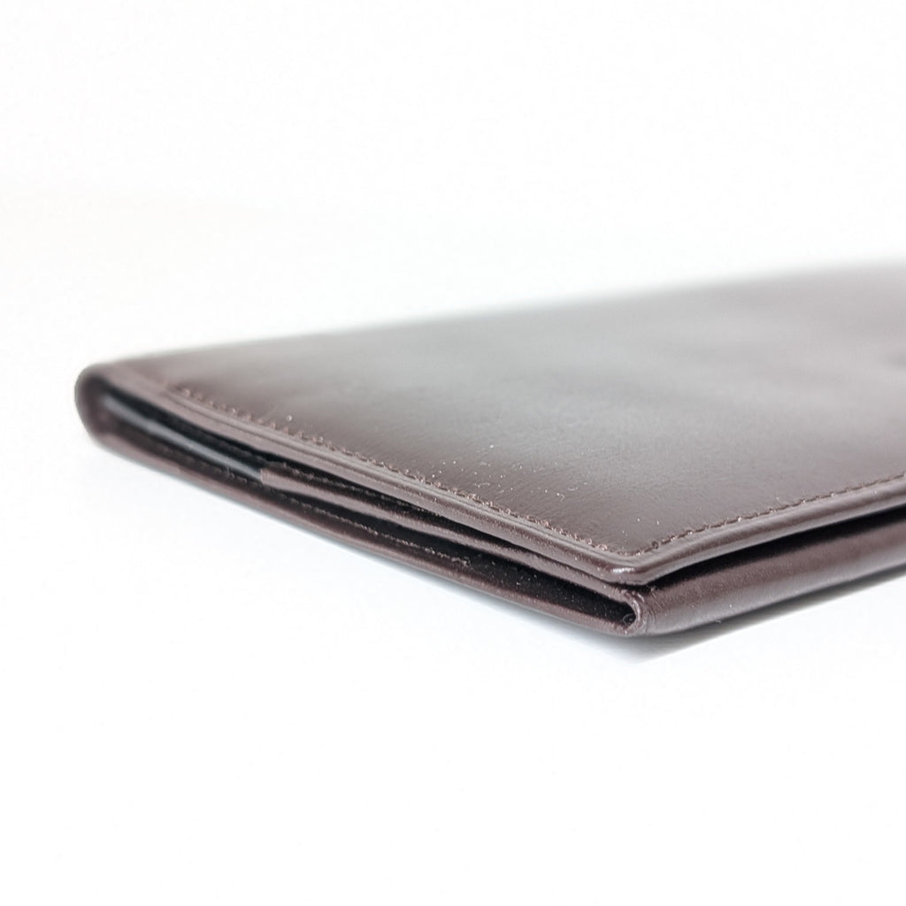 Yves Saint Laurent Long Wallet aus braunem Leder