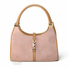 Gucci Jackie Vintage Handtasche aus rosa Wildleder