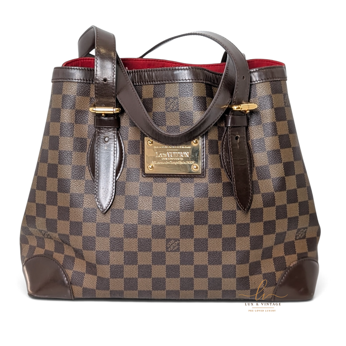 Louis Vuitton Hampstead MM Damier Ebene Tote Bag