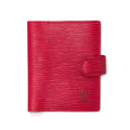 Louis Vuitton Mini Agenda Epi Leder Rot