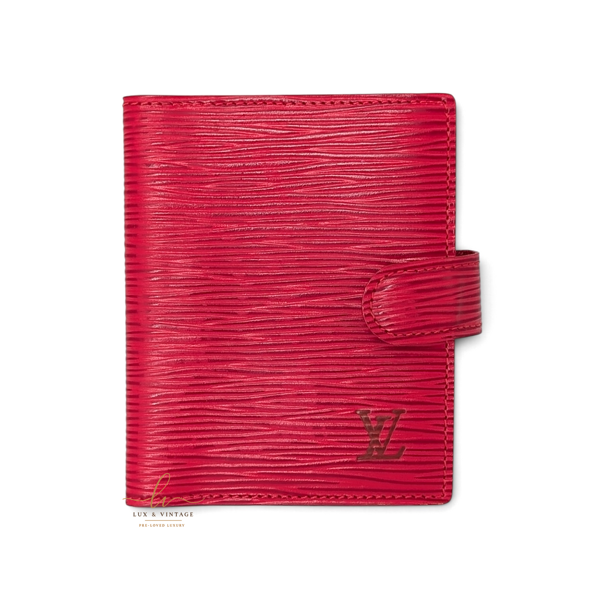 Louis Vuitton Mini Agenda Epi Leder Rot