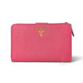 Prada Saffiano Leder Wallet Pink