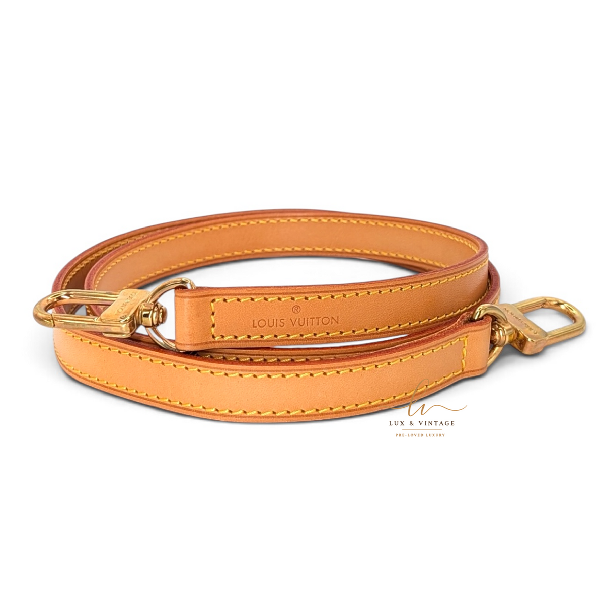 Original Louis Vuitton Schultergurt mit goldfarbenen Beschlägen